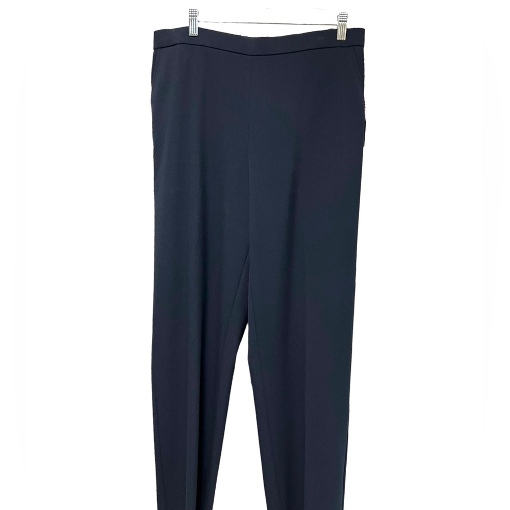Briggs New York Comfort Waistband Navy Blue Pants Hidden Elastic Wpockets 14 NWT - Picture 6 of 13